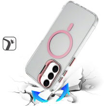 For Samsung S25 FE Case Metallic Camera Stand Magnetic Circle + Tempered Glass