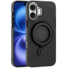 For iPhone 17 Case Translucent Magnetic Circle with 360 Stand + Tempered Glass