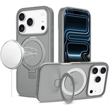 For iPhone 17 Pro Max Case Metal Circle Ring Stand Rugged Cover + Tempered Glass