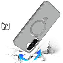 For Samsung A17 5G Case Metal Circle Ring Stand Rugged Cover + Tempered Glass