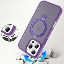 For iPhone 16 PRO MAX Case Metal Circle Ring Stand Rugged Cover + Tempered Glass