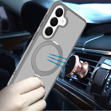 For Samsung S25 FE Case Metal Circle Ring Stand Rugged Cover + Tempered Glass