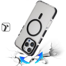 For iPhone 16 PRO MAX Case Color Matching Trim Magnetic Circle + Tempered Glass