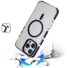 For iPhone 16 PRO MAX Case Color Matching Trim Magnetic Circle + Tempered Glass