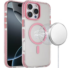 For iPhone 16 PRO MAX Case Color Matching Trim Magnetic Circle + Tempered Glass
