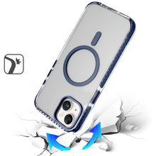 For iPhone 15 Case Color Matching Trim Magnetic Circle Cover + 2 Tempered Glass