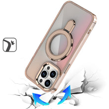 For iPhone 14 PRO MAX 6.7 in.Case Radiant Chrome Cover w/ Magnetic Circle Stand