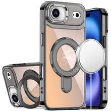For iPhone Air Case Radiant Chrome with Magnetic Circle Stand + Tempered Glass