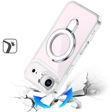 For iPhone Air Case Radiant Chrome with Magnetic Circle Stand + Tempered Glass