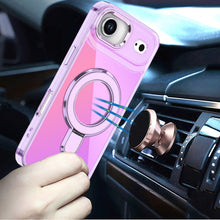 For iPhone Air Case Radiant Chrome with Magnetic Circle Stand + Tempered Glass