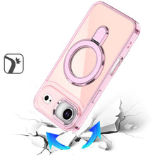 For iPhone Air Case Radiant Chrome with Magnetic Circle Stand + Tempered Glass