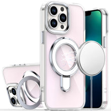 For iPhone 13 Pro Max Case Radiant Chrome Cover with Magnetic Circle and Stand
