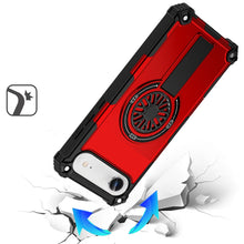 For iPhone Air Case Rugged Magnetic Circle with Pop-Out Stand + Tempered Glass