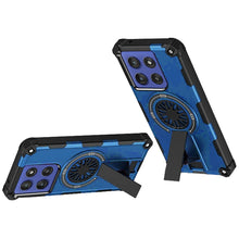 For Moto G Stylus 2025 Case Dual Layer Magnetic Circle Kickstand +Tempered Glass