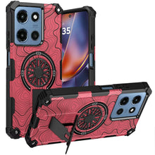 For Moto G 2025 Case Design Shockproof Magnetic Circle W/ Stand + Tempered Glass