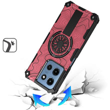 For Moto G 2025 Case Design Shockproof Magnetic Circle W/ Stand + Tempered Glass