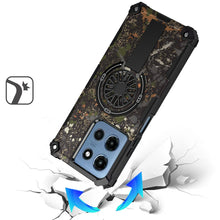 For Moto G 2025 Case Design Shockproof Magnetic Circle W/ Stand + Tempered Glass