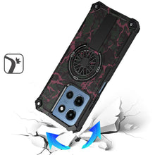For Moto G 2025 Case Design Shockproof Magnetic Circle W/ Stand + Tempered Glass