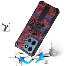 For Moto G 2025 Case Design Shockproof Magnetic Circle W/ Stand + Tempered Glass