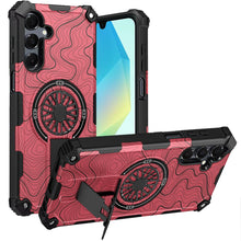 For Samsung A16 5G Case Design Shockproof Magnetic Circle Stand + Tempered Glass