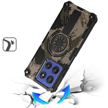 For Moto G Stylus 2025 Case Design Magnetic Circle with Stand + Tempered Glass