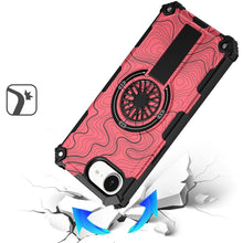 For iPhone 16e Case Design Shockproof Magnetic Circle W/ Stand + Tempered Glass