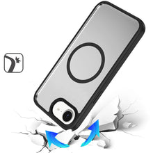 For iPhone 16e Case Premium Magnetic Circle Shockproof Cover + Tempered Glass