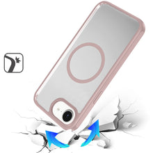 For iPhone 16e Case Premium Magnetic Circle Shockproof Cover + Tempered Glass