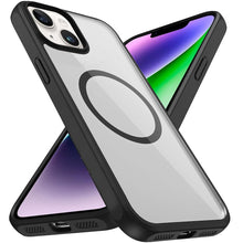 For iPhone 13/14 Case Premium Magnetic Circle Shockproof Cover + Tempered Glass