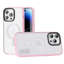 For iPhone 14 PRO MAX Case Magnetic Ring Hybrid Phone Cover with Mini Stand