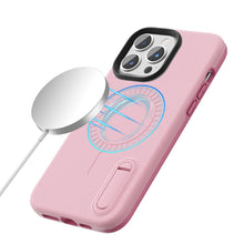 For iPhone 14 PRO Case Magnetic Circle Hybrid Phone Cover w/ Mini Pop-out Stand