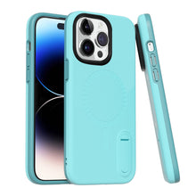 For iPhone 14 PRO Case Magnetic Circle Hybrid Phone Cover w/ Mini Pop-out Stand