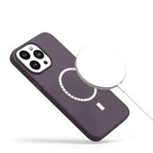 For iPhone 15 Pro Max Case Hidden Magnet Circle PU Leather + 2 Screen Protectors