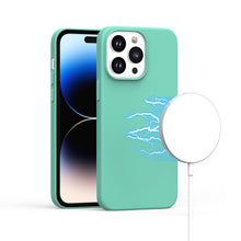 For iPhone 15 Case Magnetic Circle Premium PU Leather Cover + 2 Tempered Glass
