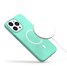 For iPhone 15 Case Magnetic Circle Premium PU Leather Cover + 2 Tempered Glass