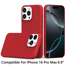 For iPhone 16 PRO MAX Case Hidden Magnetic Circle PU Leather + Tempered Glass