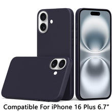 For iPhone 16 Plus 6.7in Case Hidden Magnetic Circle PU Leather + Tempered Glass