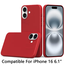 For iPhone 16 6.1inch Case Hidden Magnetic Circle PU Leather + Tempered Glass