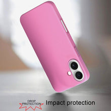 For iPhone 16 6.1inch Case Hidden Magnetic Circle PU Leather + Tempered Glass