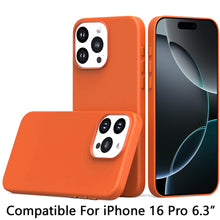 For iPhone 16 Pro 6.3in Case Hidden Magnetic Circle PU Leather + Tempered Glass