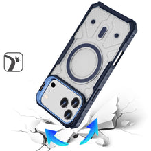 For iPhone 17 Pro Max Case Rugged Camera Stand Magnetic Circle + Tempered Glass