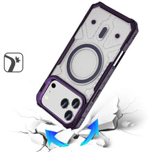 For iPhone 17 Pro Max Case Rugged Camera Stand Magnetic Circle + Tempered Glass