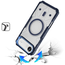 For iPhone Air Case Rugged Camera Stand with Magnetic Circle + Tempered Glass