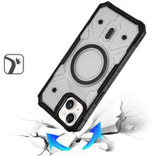 For iPhone 13/14 Case Rugged Camera Stand Magnetic Circle Cover + Tempered Glass