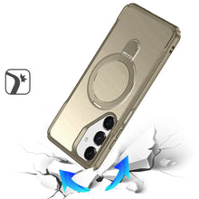 For Samsung A16 5G Case Shockproof Magnetic Circle Stand Matte + Tempered Glass