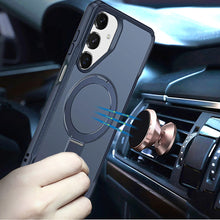 For Samsung A16 5G Case Shockproof Magnetic Circle Stand Matte + Tempered Glass