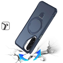 For Samsung A17 5G Case Shockproof Magnetic Circle Metal Stand + Tempered Glass