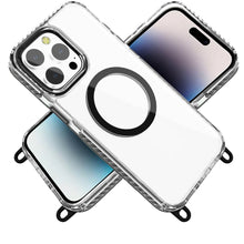 For iPhone 14 PRO MAX 6.7 in. Case Long Color Matching Lanyard Magnetic Circle