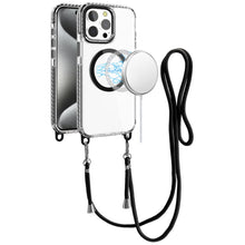 For iPhone 15 Pro Max Case Matching Lanyard Magnetic Circle + 2 Tempered Glass