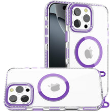 For iPhone 16 PRO MAX Case Long Matching Lanyard Magnetic Circle +Tempered Glass